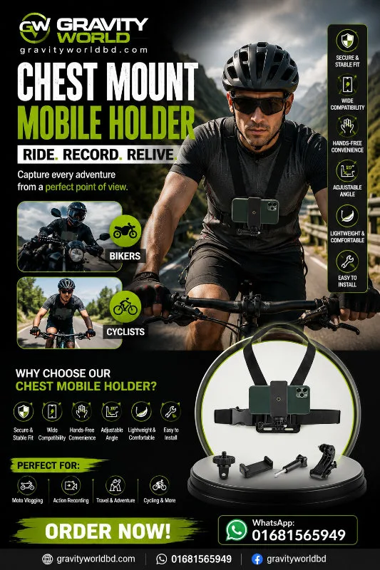 Chest Mount with Mobile Holder features