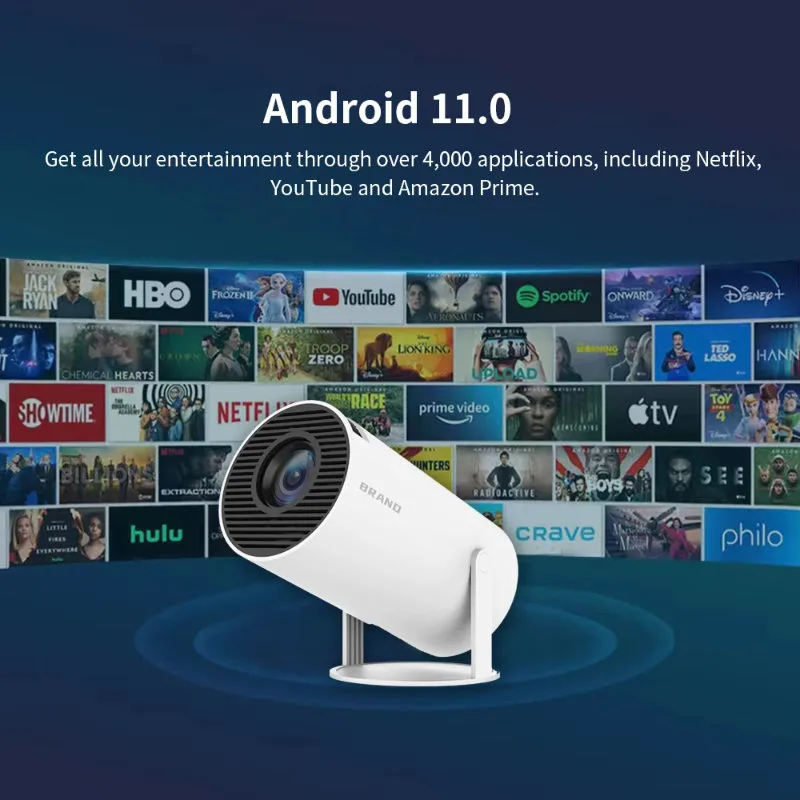 HY300 Mini Projector price in Bangladesh - WiFi 6 Android Projector - Gravity World Android Best Mini Projector Under 5000 Taka in Bangladesh 2026