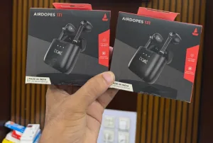 boAt Airdopes 131 black color box real picture
