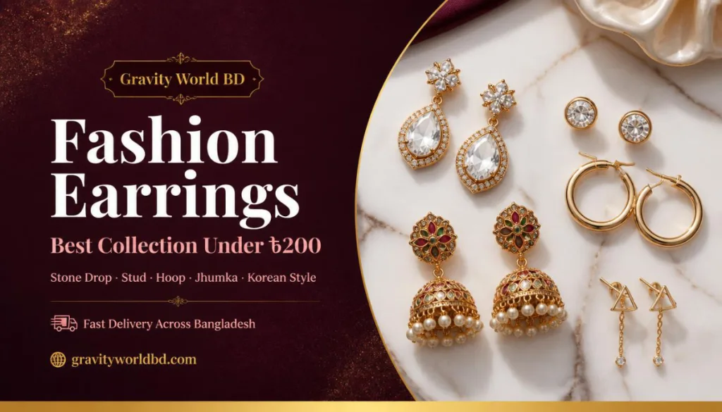 fashion earrings price in Bangladesh