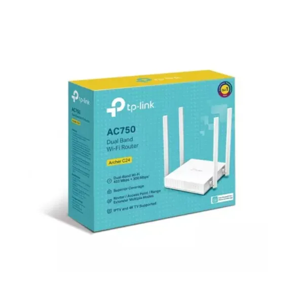 TP-Link Archer C24 Router price in Bangladesh - Dual Band WiFi Router - Gravity World router box