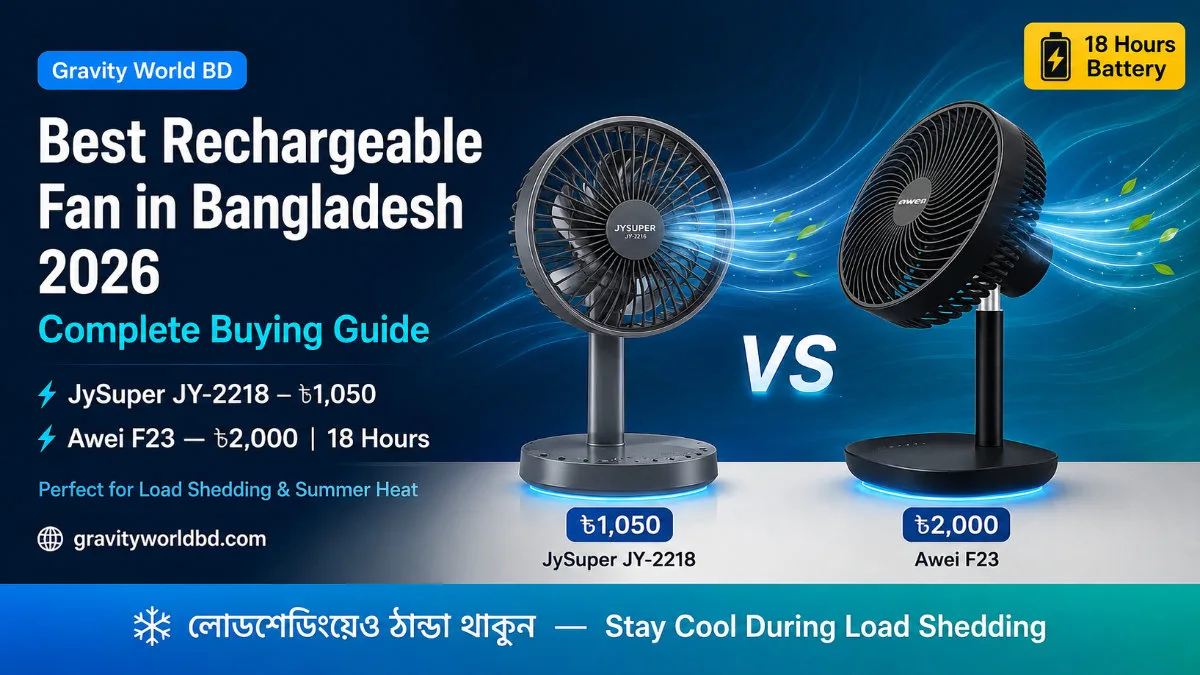 Best Rechargeable Fan Price in Bangladesh 2026