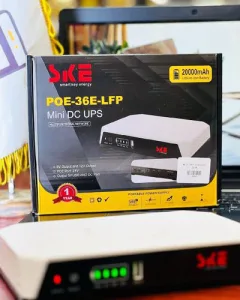 real picture of SKE POE-36E-LFP Mini UPS 20000mAh price in Bangladesh - LiFePO4 Router ONU CCTV PoE Backup - Gravity World
