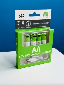 Smartoools AA Rechargeable Battery price in Bangladesh - 1.5V Type-C 2600mWh 4pcs Set - Gravity World