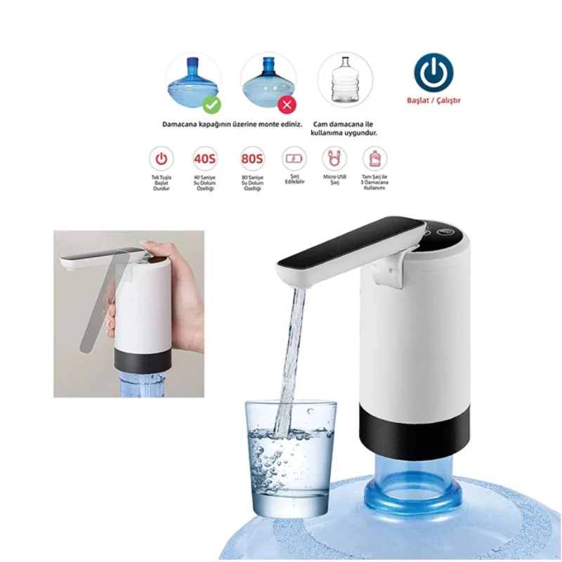 Electric Water Dispenser Pump price in Bangladesh - Smart Quantitative USB Rechargeable Water Pump - Gravity World